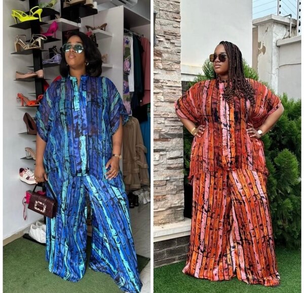 Vibrant Flowing Kaftan Set