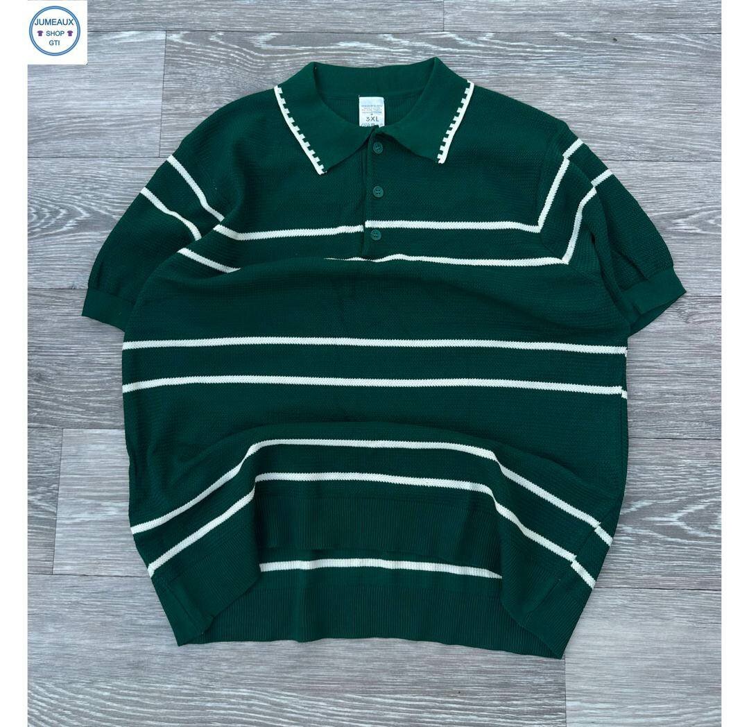 Polo à rayures homme