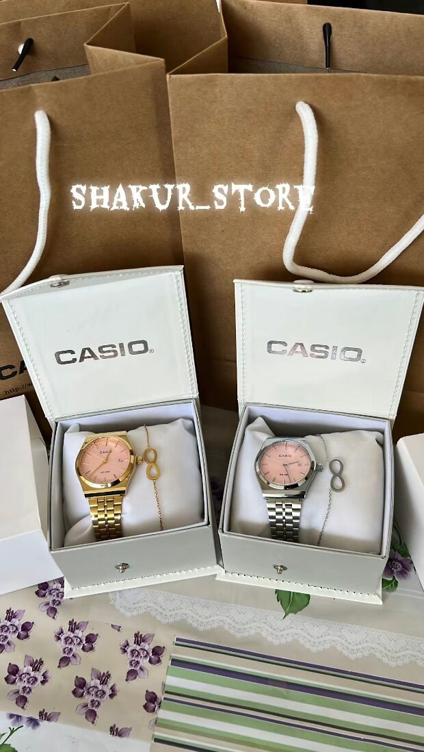 Montre Casio rose femme