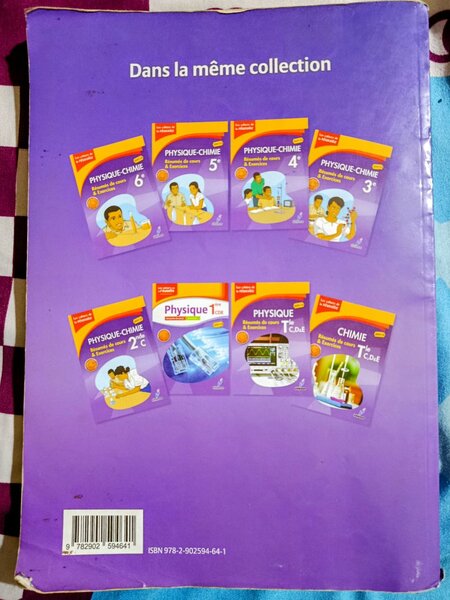 Chimie 1ère CDE Cours et Exercices