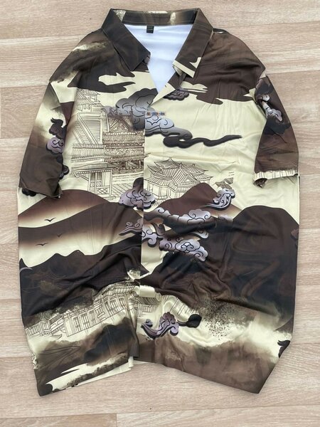 Chemise hawaïenne imprimée été