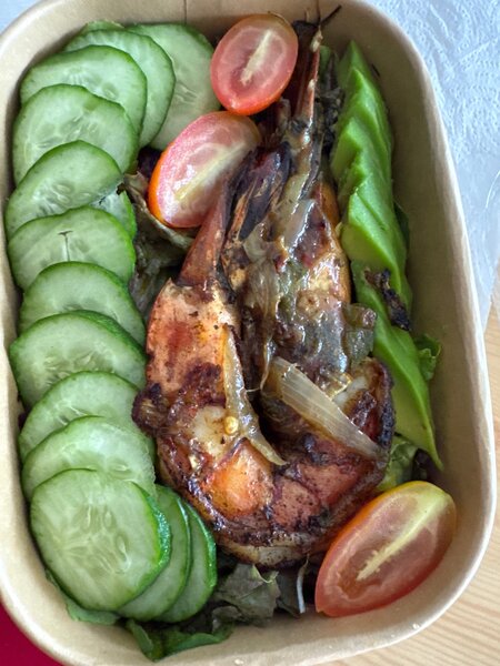 Salade d avocat à la gambas