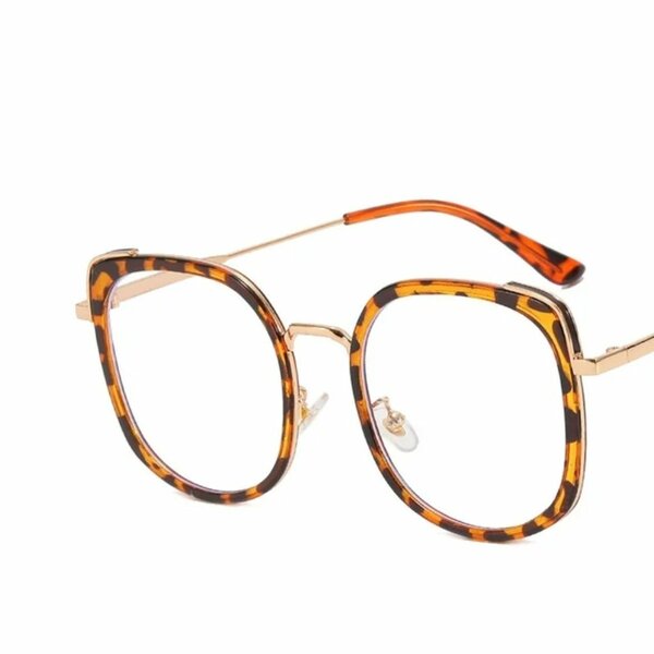 Lunettes carrées à motif écailles