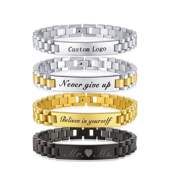 Bracelets personnalisés gravés