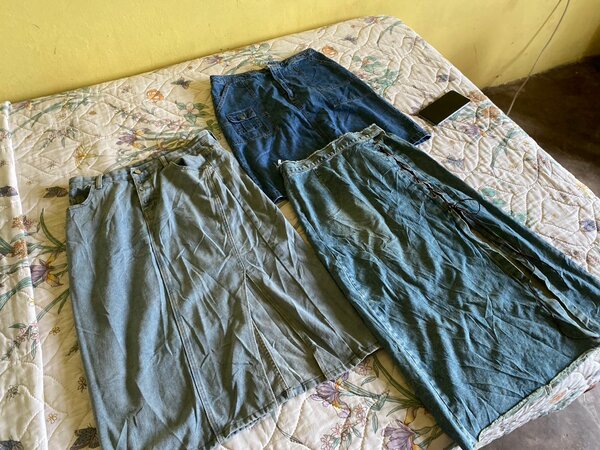 Skirts jeans and dresses