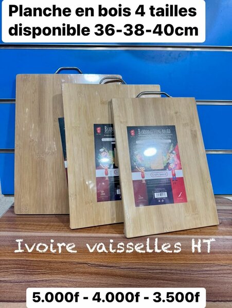 Set de Planches à Découper en Bois