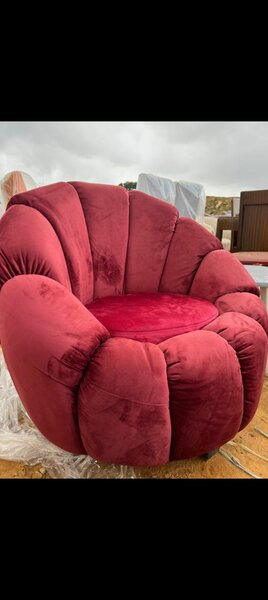 Fauteuil Rond Velours Confortable