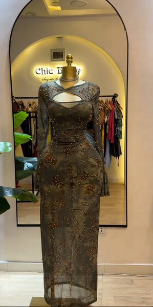 Robe élégante à paillettes