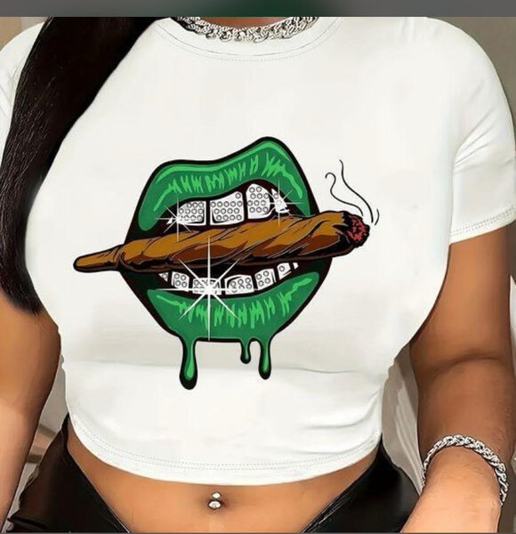 T-shirt graphique tendance femme