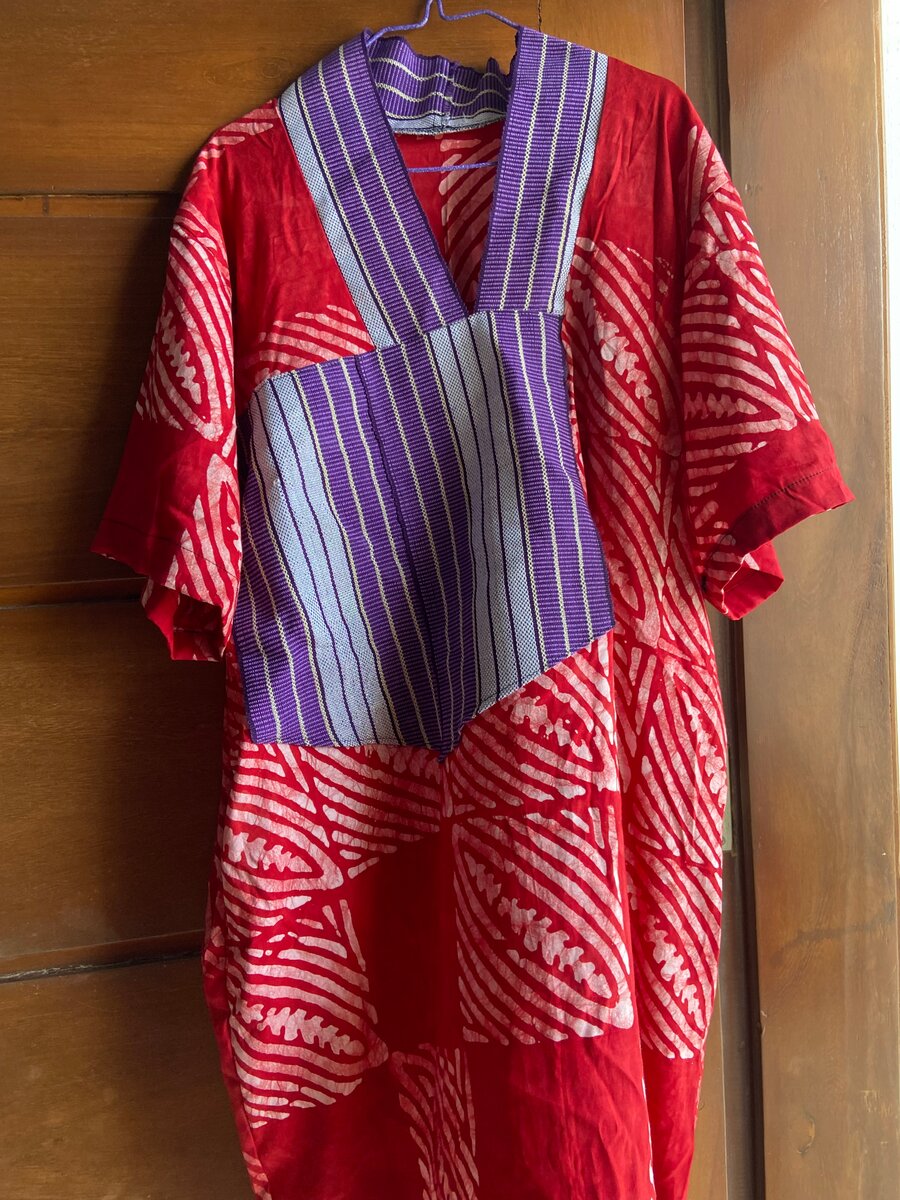 Mini boubou pour femme en wax