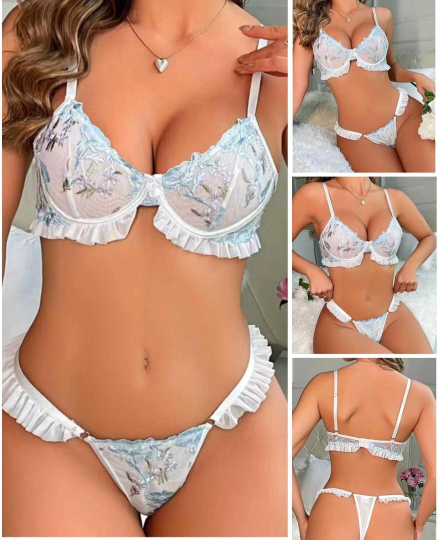 Ensemble lingerie sexy dentelle