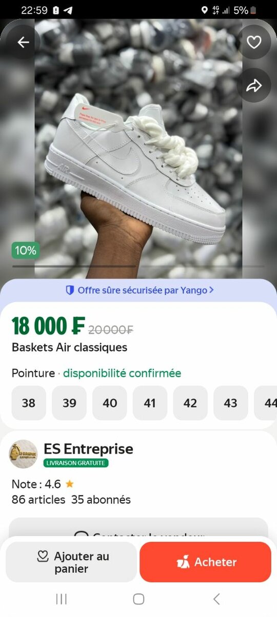 Baskets blanches classiques