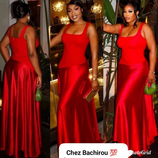 Robe Longue Satin Chic