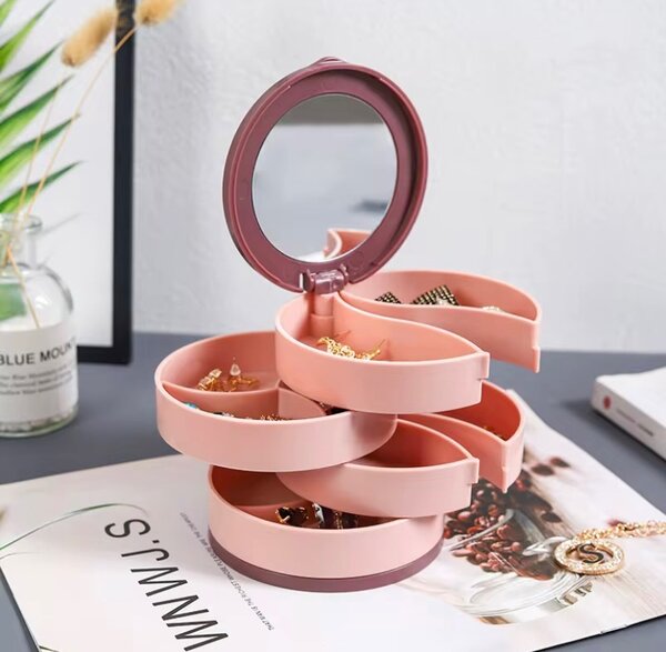 Boîte à bijoux rotable