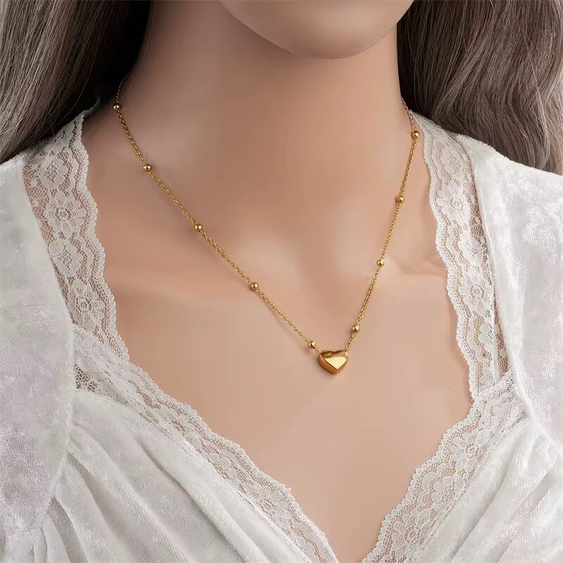 Collier Coeur Doré Minimaliste