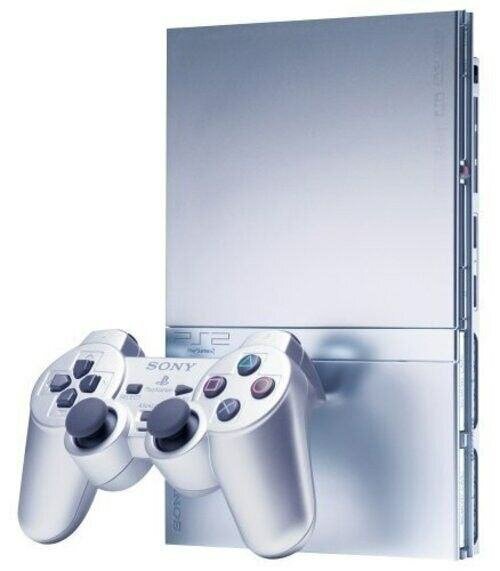 Console PS2 Slim Argent