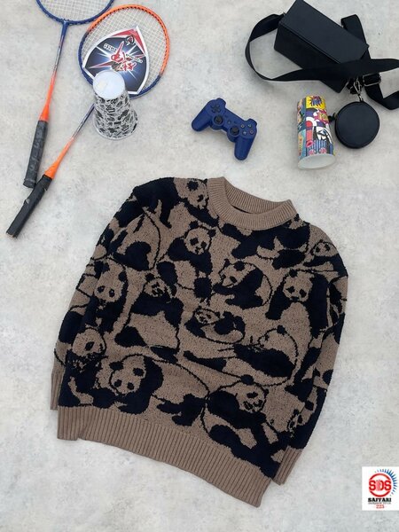 Pull chaud motifs panda