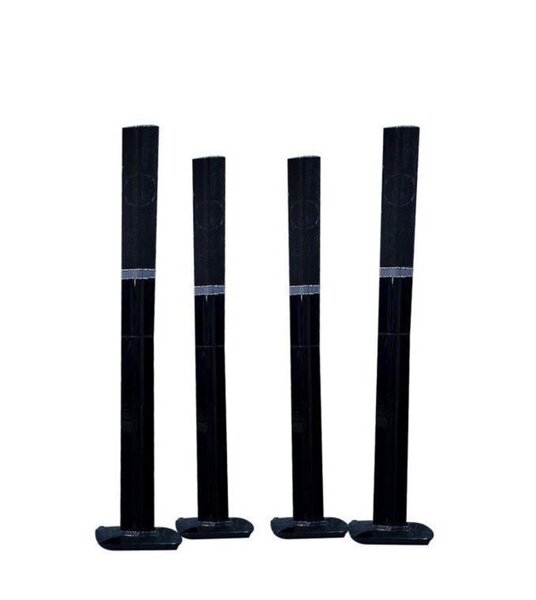 Système audio avec enceintes noires