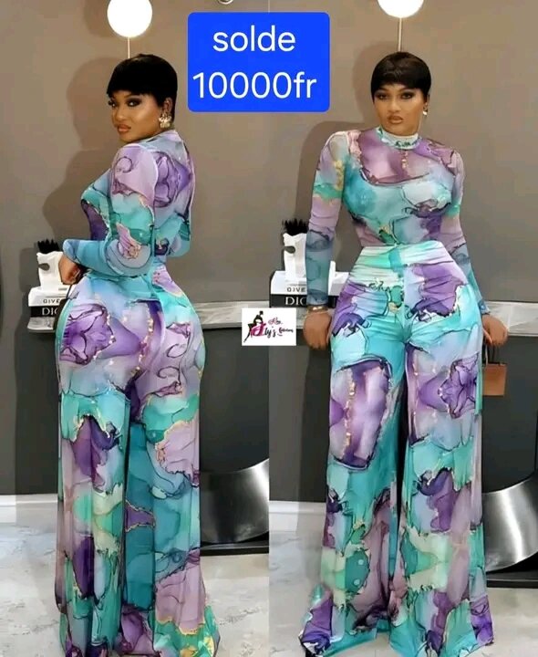 Ensemble élégant imprimé floral