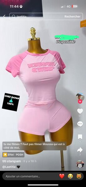 Ensemble sportif rose femme