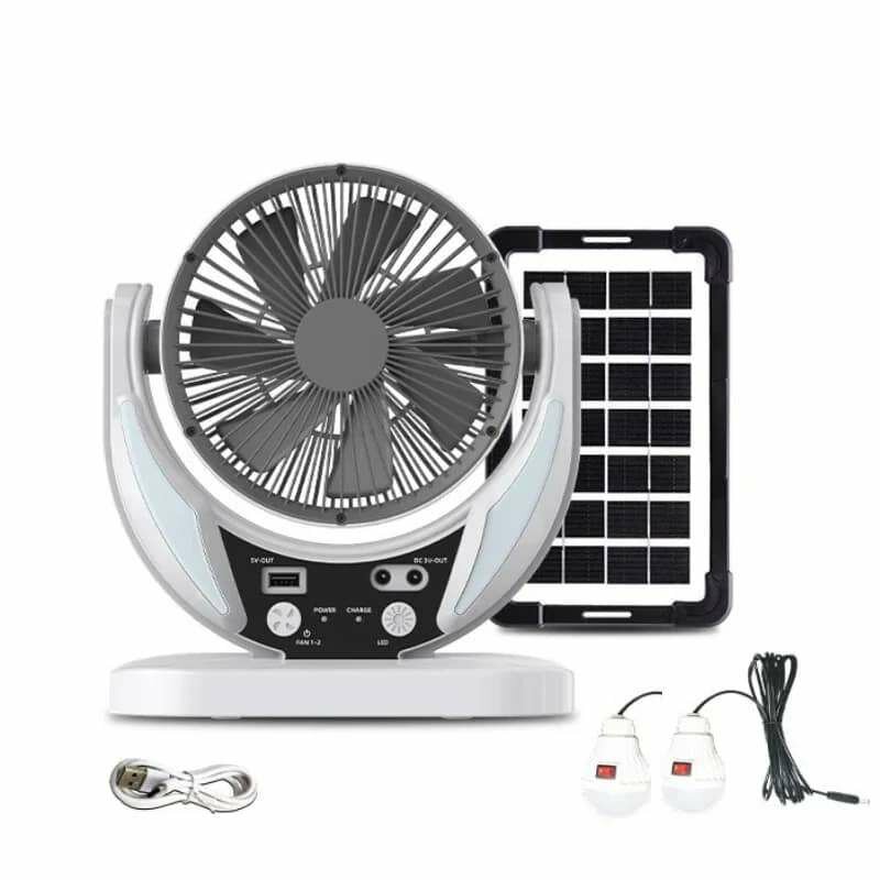 Ventilateur/ lampe avec panneau solaire
