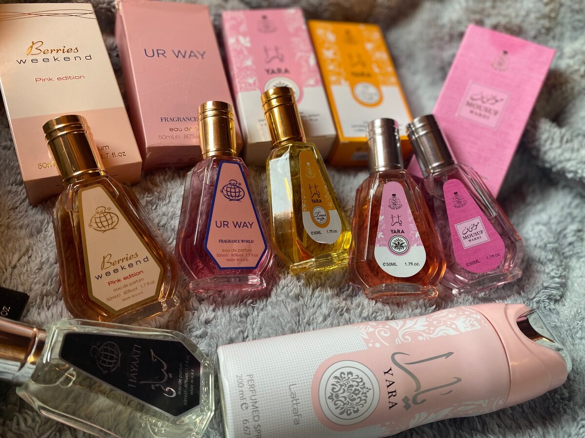 Arabic perfumes and sprays