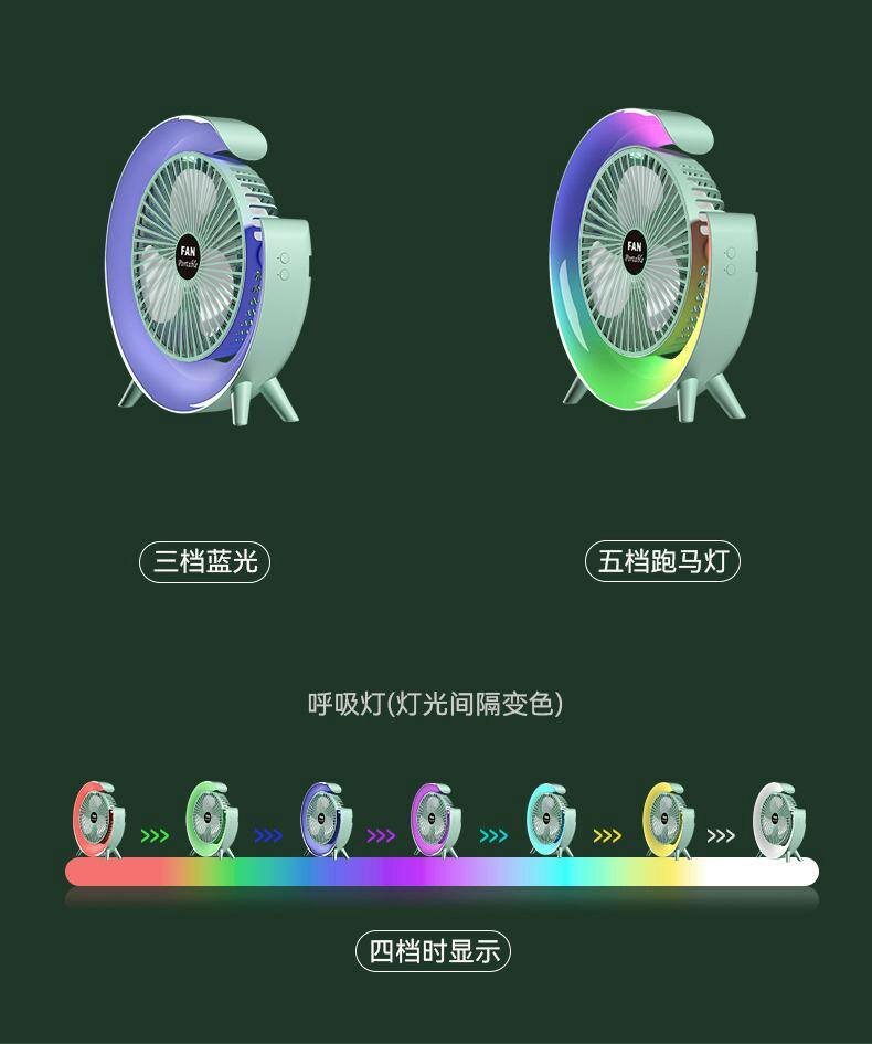 Mini ventilateur LED portable