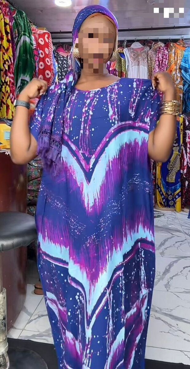 Robe longue bohème colorée