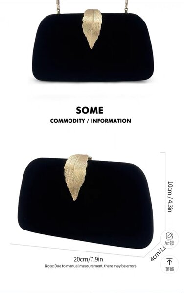 Ladies Velvet Evening Clutch Purse