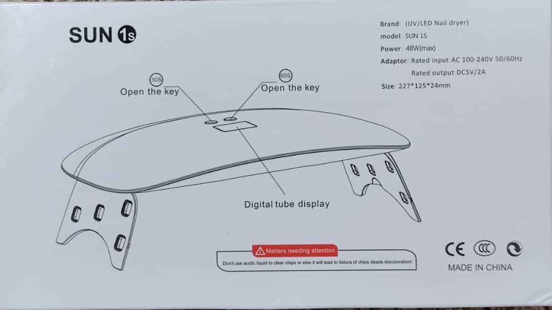 Lampe UV LED 48W SUN 1S