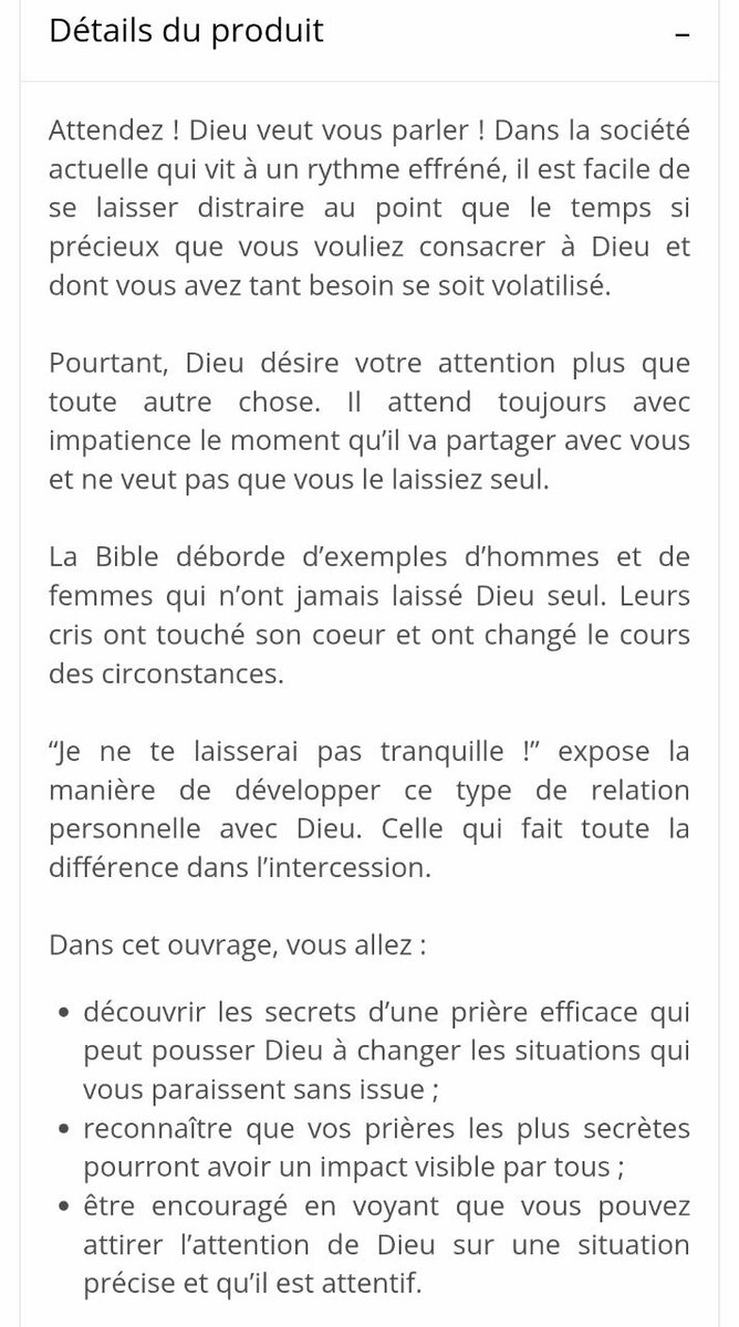 “Je ne te laisserai pas tranquille”