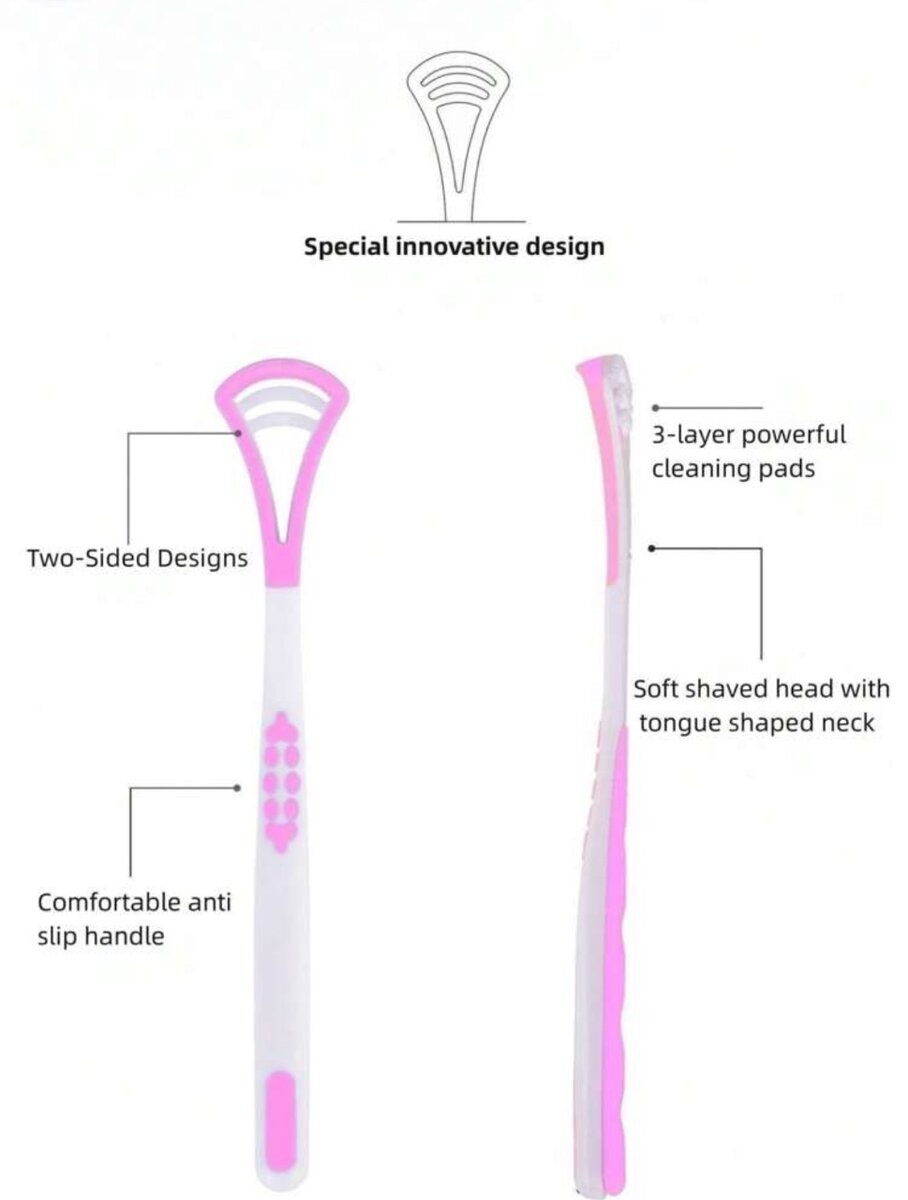 Silicone Tongue Scrapper.