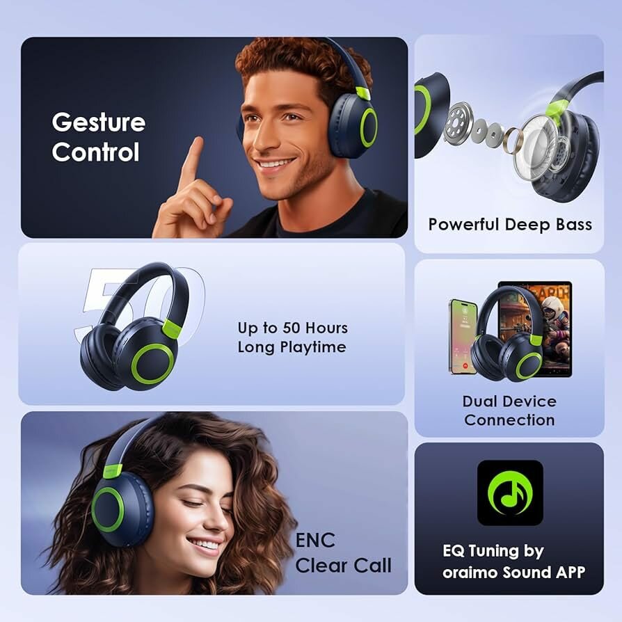 Oraimo wireless headphones (boompop2s)