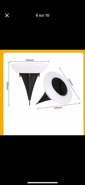 Lumière Solaire de Jardin Extérieure