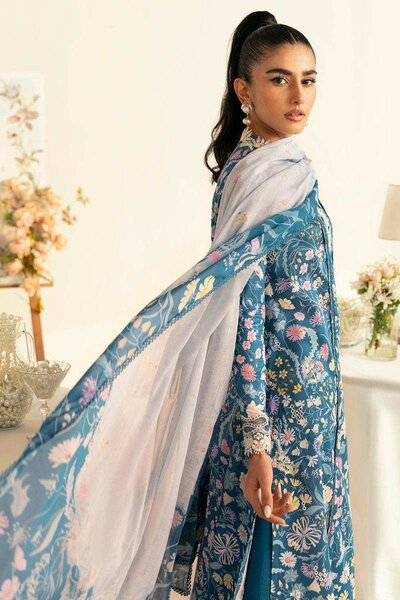 Luxury lawn collection 3 pc unstitch ,dc free