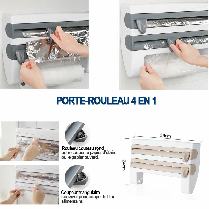 Distributeur mural 4 en 1