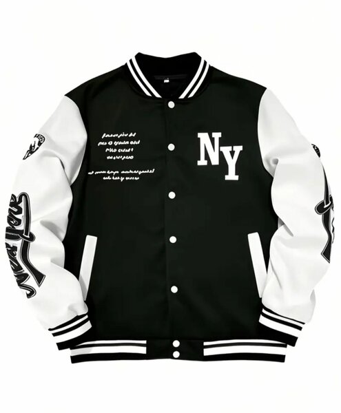 Blouson varsity brodé homme