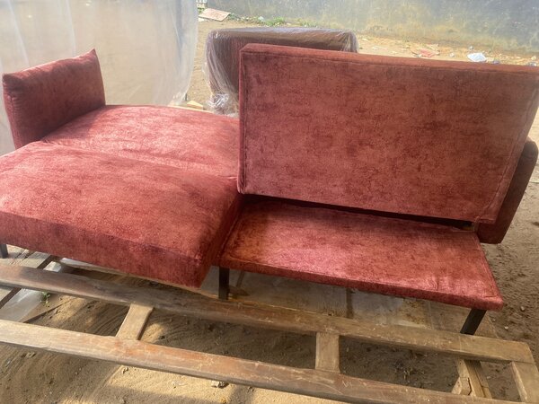 Canapé convertible élégant en velours