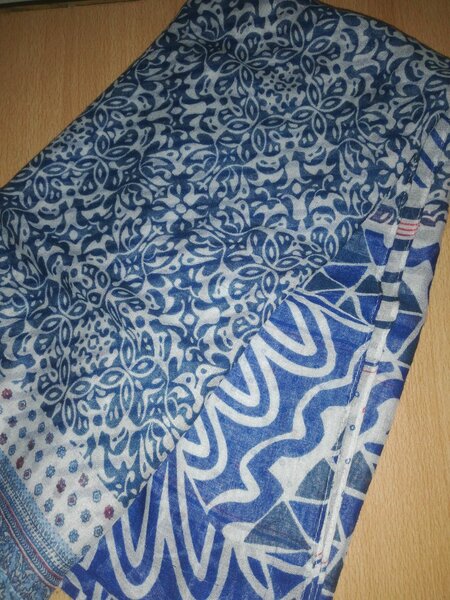 2 Patterned Blue Scars