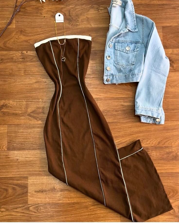 Robe longue sans bretelles