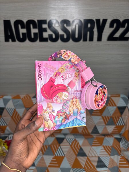 Casque enfant rose Barbie