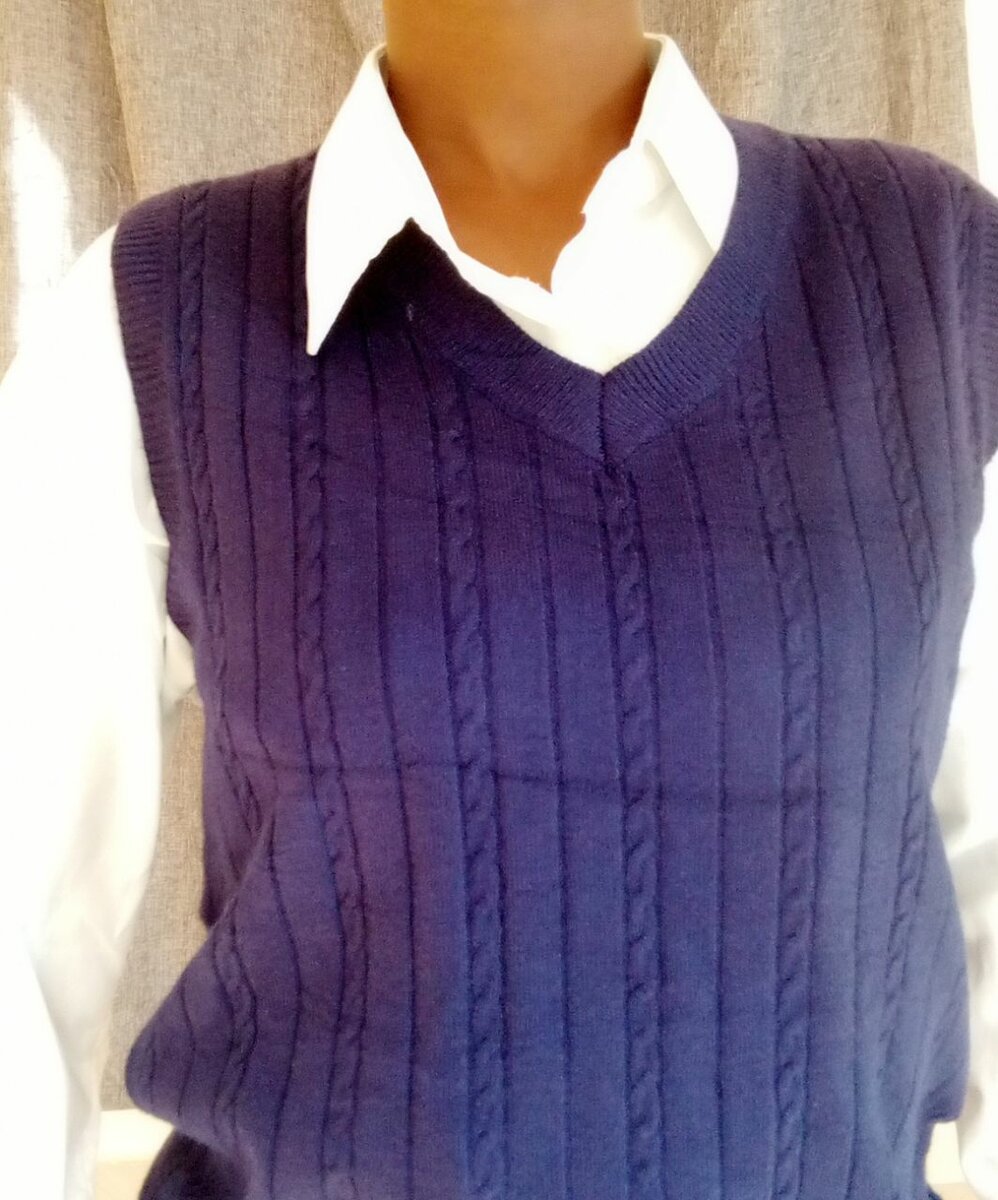 Gilet bleu élégant homme