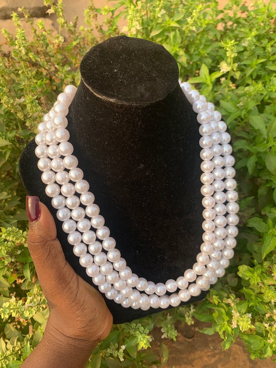 3 tier beads necklace (medium size)