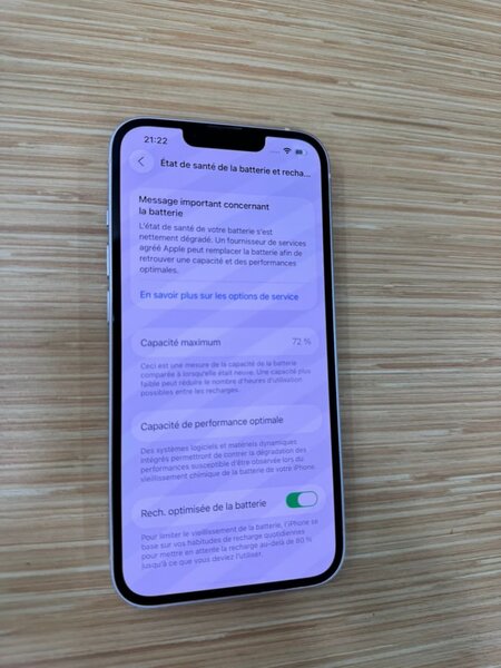 iPhone 13 simple  128 Go Blanc