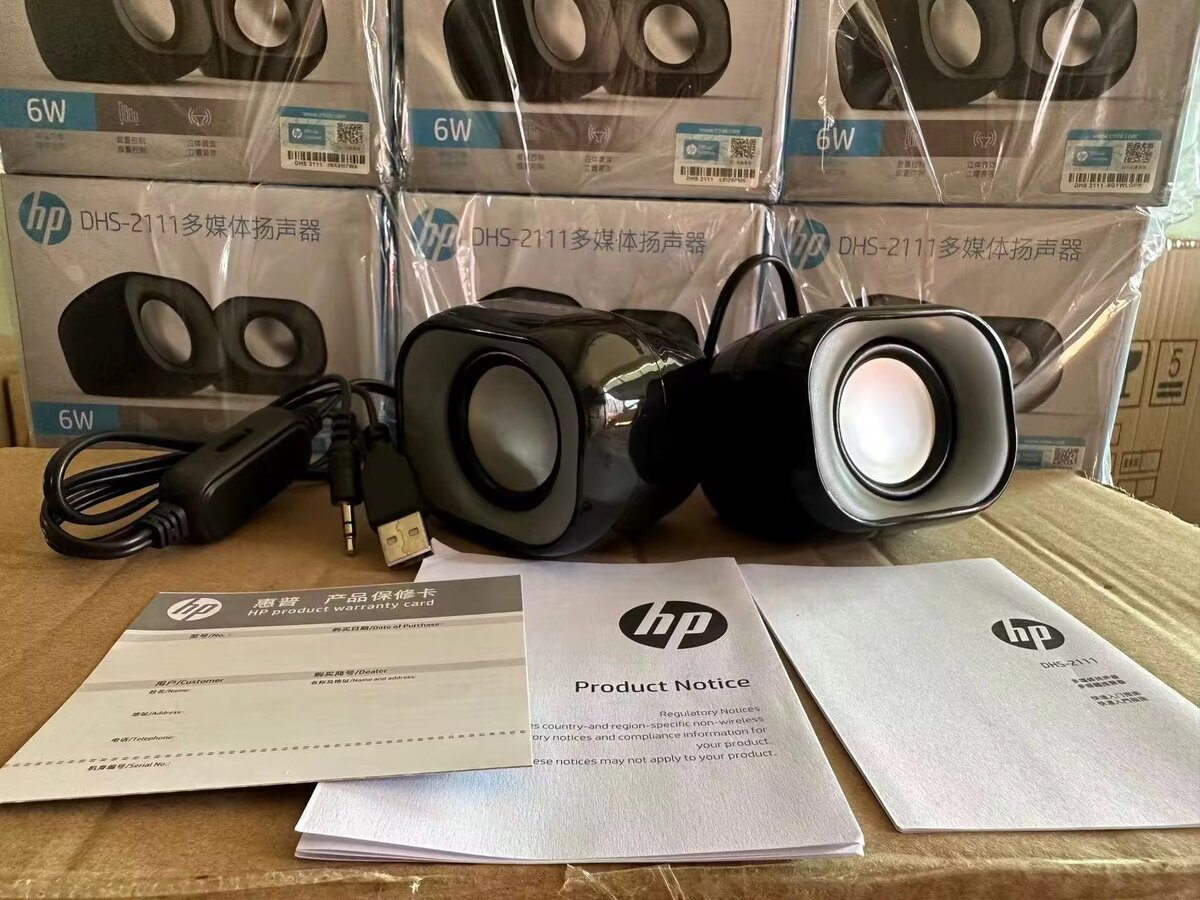 Enceintes USB HP 6W compactes