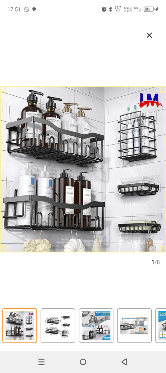 Étagères murales de salle de bain