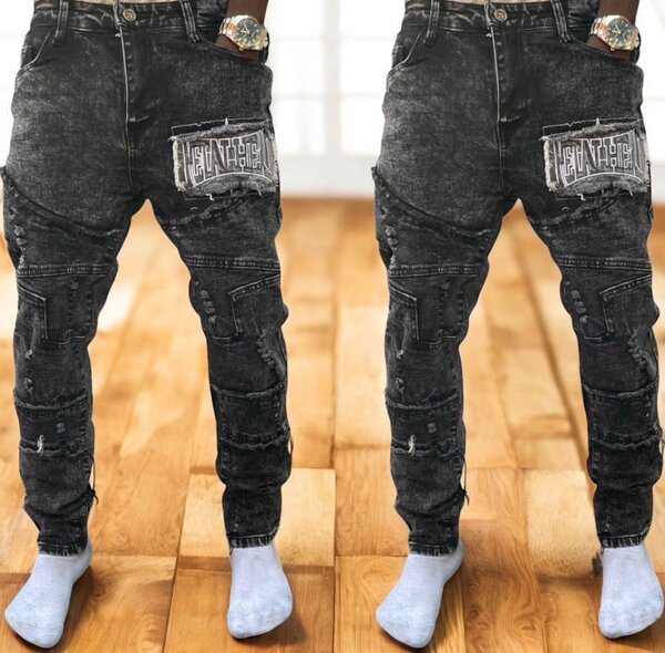 Jeans décontractés homme style urbain