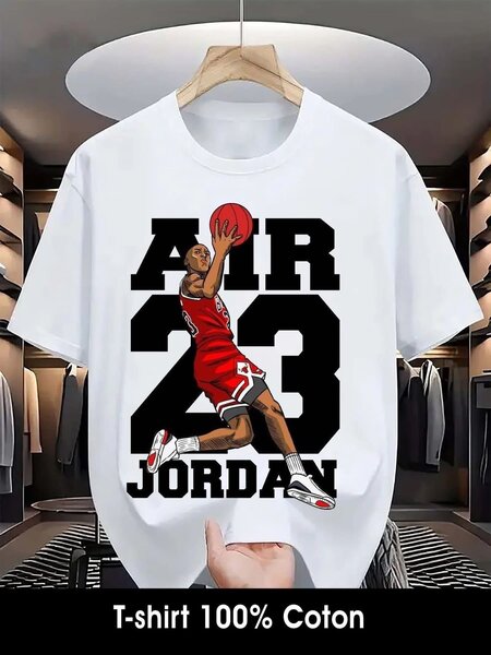 T-shirt en coton imprimé