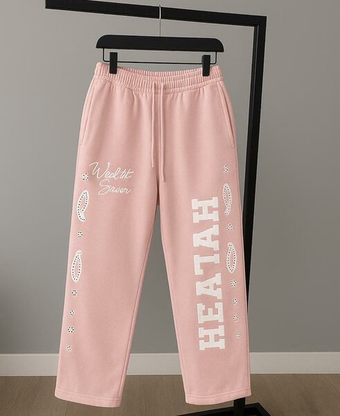 Pantalon de survêtement rose chic