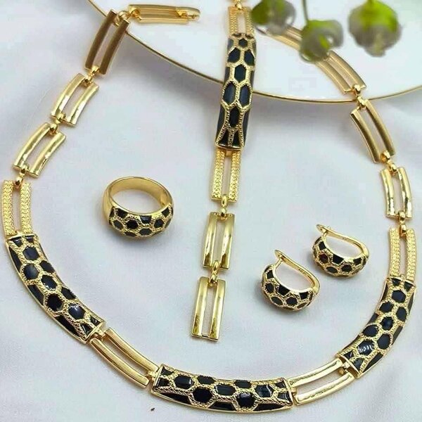 Set de Bijoux Élégant Doré